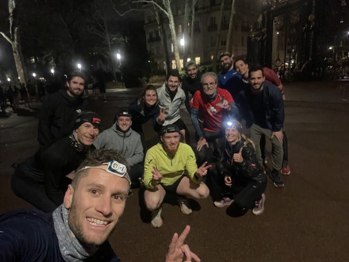 Coureurs sur les berges du Rhône à Lyon, parcours typique de sortie longue
